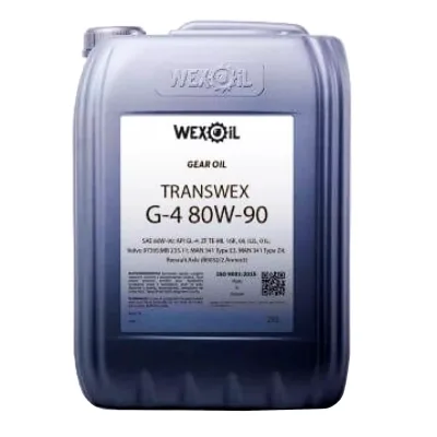Трансмісійна олива WEXOIL Transwex 80w90 20л