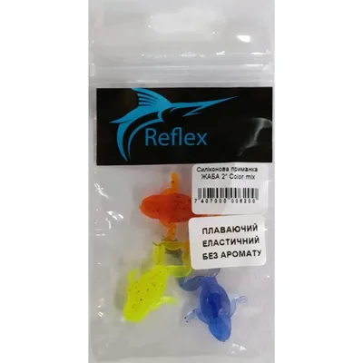 Силікон рибальський Reflex ЖАБА 2" Color mix (7407000006200)
