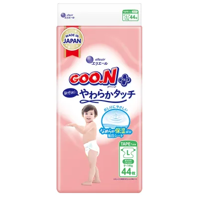 Підгузки GOO.N Plus Розмір 4 (L), 9-14 кг, 44 шт (21001498)