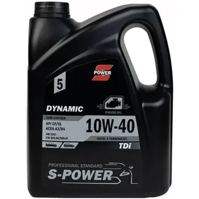 Моторна олива S-POWER DYNAMIC TDi 10W-40 5л