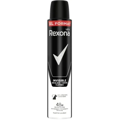 Антиперспірант Rexona Невидимий на чорному і білому 200 мл (8720181584282)