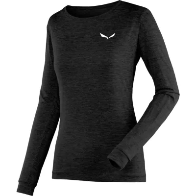 Лонгслів Salewa Puez Melange Dry L/S Tee Wmn 27454 0911 - 44/38 - чорний (013.012.1491)