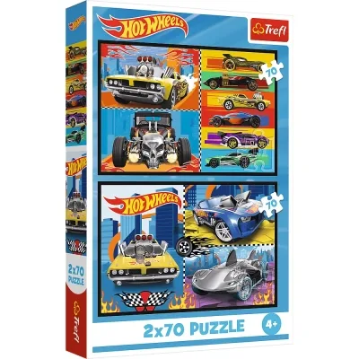 Пазл Trefl Hot Wheels Іграшкові машинки 2x70 (5900511344424)
