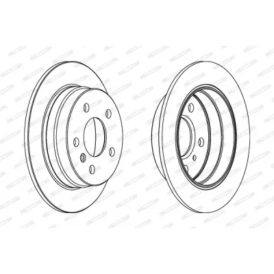 Гальмівний диск FERODO DDF1258C