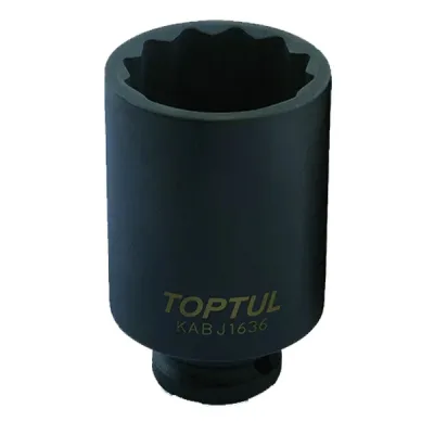 Торцева головка Toptul 12-гранна ударна довга 1/2" 36мм (KABJ1636)