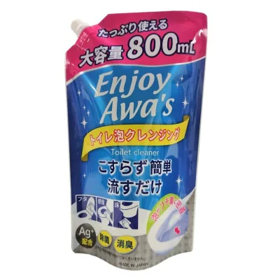 Засіб для чищення унітазу Rocket Soap Foaming Toilet Cleansing Spray З іонами срібла Змінний блок 800 мл (4903367093653)