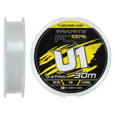 Флюорокарбон Favorite U1 FC 30m 8.0/0.47mm 30.5lb/13.84kg (1693.12.20)