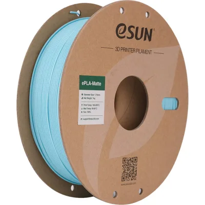 Пластик для 3D-принтера eSUN ePLA-Matte, 1,75мм, 1кг, blue (ePLA-Matte-P175LU1)