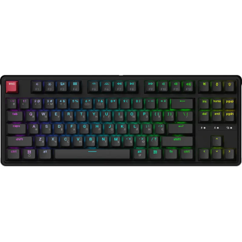 Клавіатура Keychron C3 Max Super Red Switch RGB Wireless/Bluetooth/USB UA Black (C3M-H1-UA)