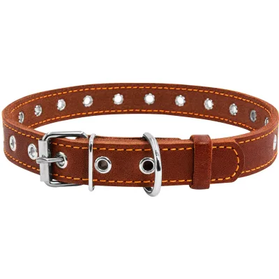Нашийник для тварин Collar безрозмірний 20 мм 50 см (коричневий) (01516)
