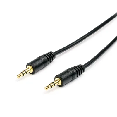 Кабель мультимедійний 3.5mm M to 3.5mm M 0.8m Atcom (17434)