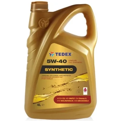 Моторна олива TEDEX SYNTHETIC SN/SM/CF/EC 5W40 - 4л