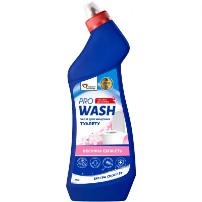 Засіб для чищення унітазу Pro Wash Весняна свіжість 750 г (4262396145499)