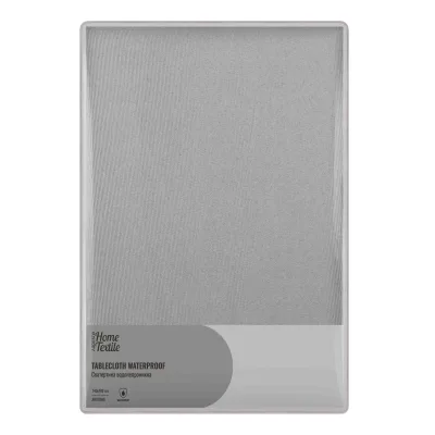 Скатертина Ardesto Waterproof 100% поліестер, сірий 140х180 см (ART08WG)