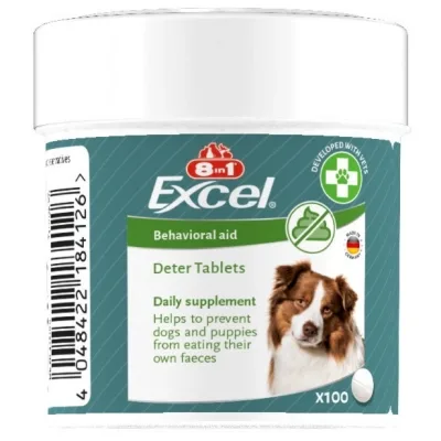 Вітаміни для собак 8in1 Excel Deter від копрофагії 100 шт (4048422184126)