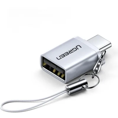 Перехідник OTG USB 3.0 AF to USB-C gray Ugreen (50283)