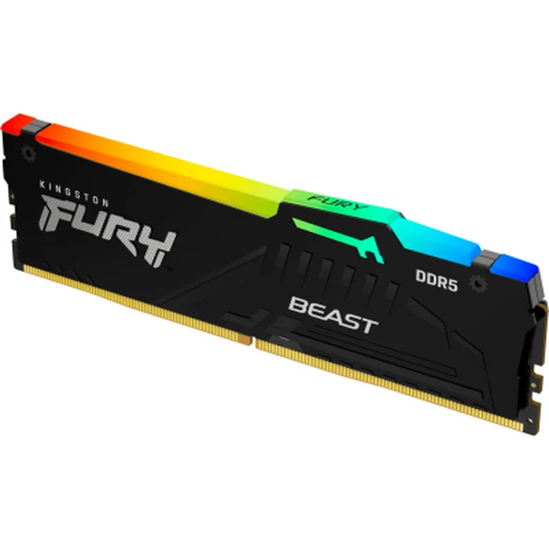 Модуль пам'яті для комп'ютера DDR5 32GB 5200 MHz Beast RGB EXPO Black Kingston Fury (ex.HyperX) (KF552C40BB2A-32)