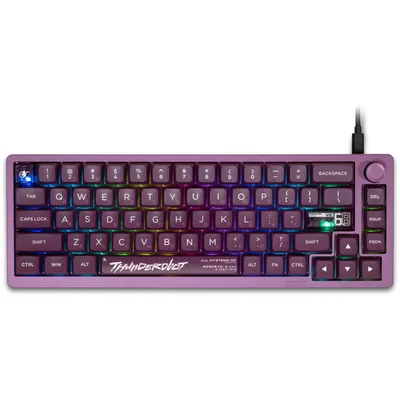 Клавіатура Thunderobot VIC68 Gateron Magnetic Jade Switch Purple USB UA (6932066317201)