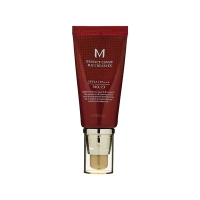 BB-крем Missha M Perfect Cover BB Cream EX SPF42/PA+++ Moisturized Complexion 23 - Natural Beige (8809747940721)