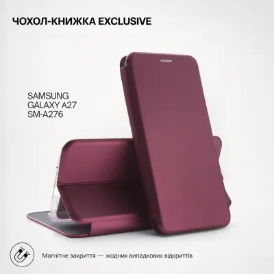 Чохол до мобільного телефона BeCover Exclusive Samsung Galaxy A27 SM-A276 Red Wine (715687)
