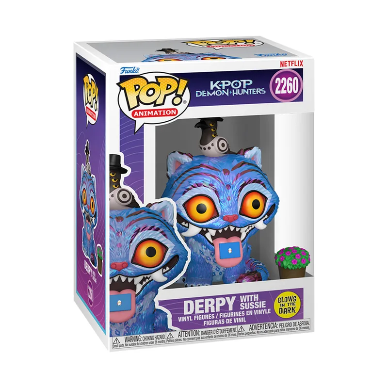 Фігурка Funko Pop серії Кейпоп-мисливиці на демонів - Тигр із Сорокою та квітка (GW) (94693)
