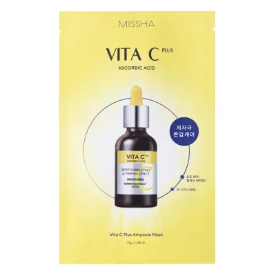 Маска для обличчя Missha Vita C Plus Ampoule Mask Тканинна 27 г (8809747944040)