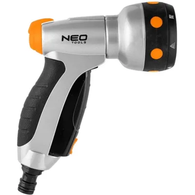 Пістолет для поливу Neo Tools CLICK, пістолетний, 7 функцій, 0.306кг (15-706)