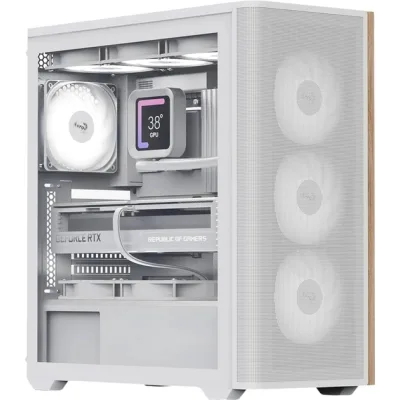 Корпус для ПК AeroCool D501A-G-WT-v2 White (ACCM-DS01043.21)