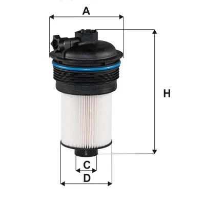 Фільтр паливний Wixfiltron WF8529