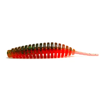 Силікон рибальський FishUP Tanta 2.5" 205 - Watermelon/Orange (8шт/уп) (1864.14.52)