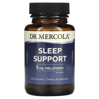 Амінокислота Dr. Mercola Підтримка сну з Мелатоніном, 5 мг, Sleep Support, 30 капсул (MCL-21043)