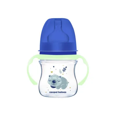 Пляшечка для годування Canpol babies Easystart Sleepy Koala 120 мл блакитна (35/236_blu)