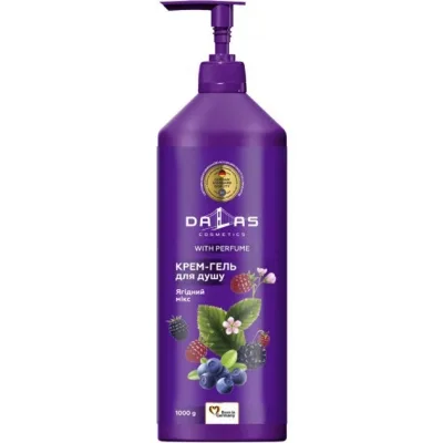 Гель для душу Dalas Cosmetics Ягідний мікс 1000 г (4823128000280)