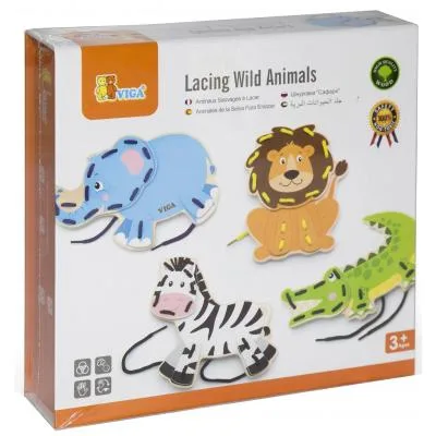 Розвивальна іграшка Viga Toys Дикі тварини (51326)