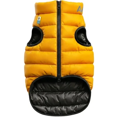 Курточка для тварин Airy Vest двостороння жовто-чорна S30 (1552)