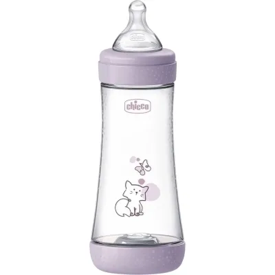 Пляшечка для годування Chicco Perfect 5 із силіконовою соскою 4+ місяців 300 мл Рожева (20235.12.40)