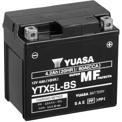 Акумулятор автомобільний Yuasa 12V 4Ah MF VRLA Battery AGM (YTX5L-BS)
