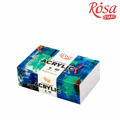 Акрилові фарби Rosa START COLOR 6 x10мл, (4823098530978)