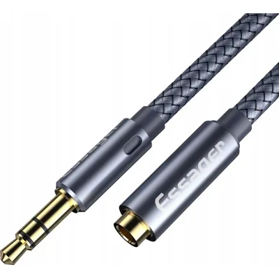 Кабель мультимедійний 3.5mm F to 3.5mm M 1.0m Essager (EYPY35-MY0G)