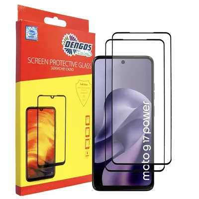 Скло захисне Dengos Motorola G17 / G17 Power Black 2 pcs (DG-TG2P-101)