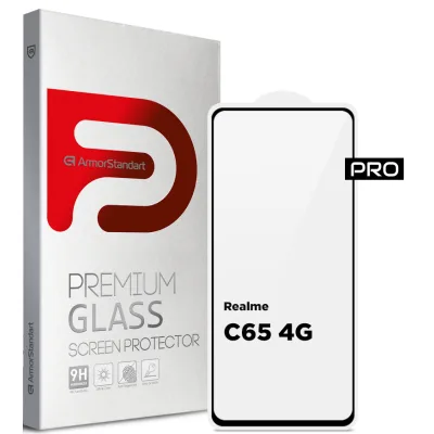 Скло захисне Armorstandart Pro Realme C65 4G Black (ARM77901)