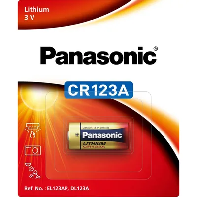 Батарейка CR 123 Lithium 1pcs Blister Panasonic (CR-123AW/1BE)