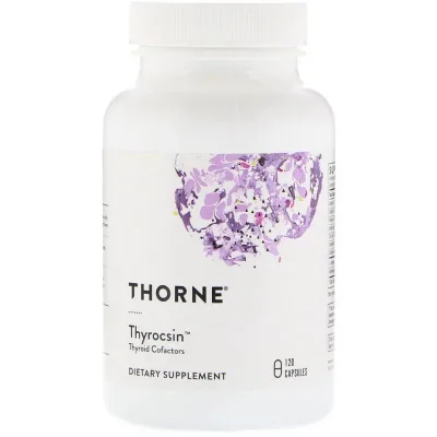 Мінерали Thorne Research Підтримка щитовидної залози, Thyrocsin, 120 капсул (THR-78401)