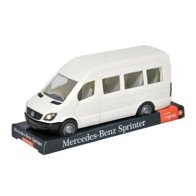 Машина Tigres Mercedes-Benz Sprinter пасажирський (білий) на планшетці (39704)