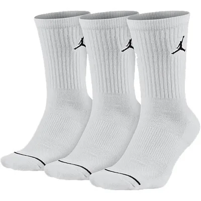 Шкарпетки Nike U ED CUSH POLY CREW 3PR 144 DX9632-100 46-50 3 пари Білий (196152693891)