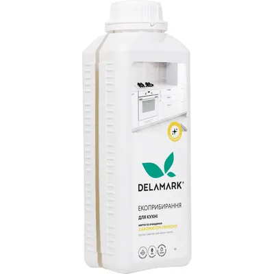 Рідина для чищення кухні DeLaMark з ароматом лимона 1 л (4820152331953)