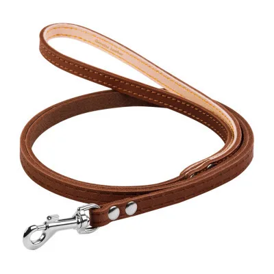 Повідець для собак Collar одинарний непрошитий Ш 12 мм Д 122 см коричневий (04496)
