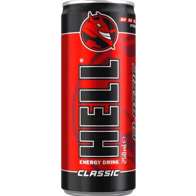 Енергетичний напій Hell Classic 250 мл (5999884034469) (упаковка 12 шт)