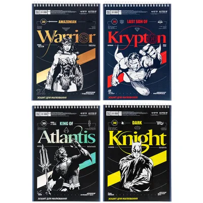 Альбом для малювання Kite DC Comics 30 аркушів (DC24-243)