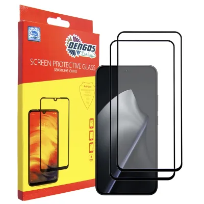 Скло захисне Dengos Xiaomi 15T / 15T Pro 5G Black 2 pcs (DG-TG2P-98)
